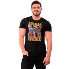 Camiseta Apenas Vivendo Engraçada Meme Unissex 100% Algodão