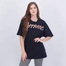 Camiseta Approve Logo New Classic Feminina Preta Camiseta Approve Logo New Classic Feminina Preta