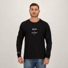 Camiseta Approve Manga Longa Yourself Preta Camiseta Approve Manga Longa Yourself Preta