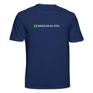 Camiseta Arte Suave Brazilian Jiu Jitsu Cor:Azul MarinhoTamanho:G
