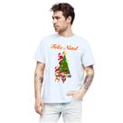 Camiseta Árvore de Natal Papai Noel Natalina Camisa Personalizada Blusa Adulto Algodão com Poliéster