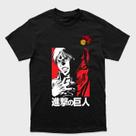 Camiseta Attack on Titan Divisão de Reconhecimento Eren Yeager Tamanho:GTecido:Drytec