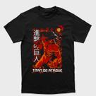 Camiseta Attack on Titan Divisão de Reconhecimento Eren Yeager Tamanho:PTecido:Drytec