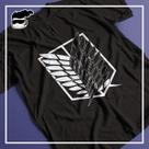 Camiseta Attack on Titan Unissex Algodão Anime
