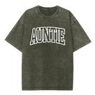 Camiseta Auntie Washed Vintage Oversize para mulheres - verde