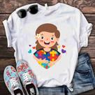 Camiseta Autismo Blusa T-Shirt Autista Inclusão Unissex Camiseta Autismo Blusa T-Shirt Autista Inclusão Unissex