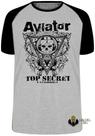 Camiseta Aviator Top Secret Blusa Plus Size extra grande adulto ou infantil Camiseta Aviator Top Secret Blusa Plus Size extra grande adulto ou infantil