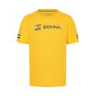 Camiseta Ayrton Senna Stripe Amarela - Tamanho L