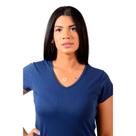 Camiseta azul feminina P