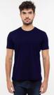 Camiseta Azul Marinho Meia Malha 100% Algodão Gola Careca Tubular Sem Costura Lateral Tam GG Body Size Camiseta Azul Marinho Meia Malha 100% Algodão Gola Careca Tubular Sem Costura Lateral Tam GG Body Size