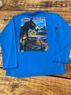 Camiseta Azul Mula Traiada
