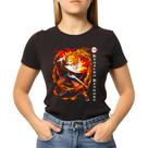 Camiseta Baby Look Anime Demon Slayer Kyjur Rengoku