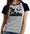 Camiseta Baby Look Blusa Feminina Poderoso Chefão máfia