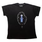 Camiseta Baby Look Católica Ó Maria com Strass