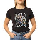 Camiseta Baby Look Feminina Asta Black Clover Anime