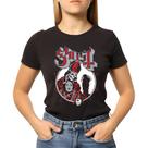 Camiseta Baby Look Feminina Banda Ghost Premium Metal