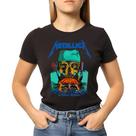 Camiseta Baby Look Feminina Banda Metallica Crash Course
