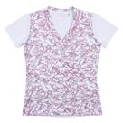 Camiseta Baby Look Feminina Branca Estampada Cavalos Dock's 24830