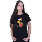 Camiseta Baby Look Feminina Corvo Jubileu Pipoca Camiseta Baby Look Feminina Corvo Jubileu Pipoca