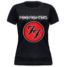 Camiseta Baby Look Feminina Foo Fighters Rock Estiloso Stamp Algodão Camiseta Baby Look Feminina Foo Fighters Rock Estiloso Stamp Algodão