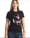 Camiseta baby look feminina gospel cristã adore pecado zero