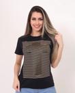 Camiseta baby look feminina gospel cristã cruz listrada pecado zero