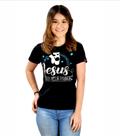 Camiseta baby look feminina gospel cristã jesus guia meus passos pecado zero