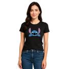 Camiseta Baby Look Feminina Lilo Stich Varias Cores Algodão