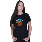 Camiseta Baby Look Feminina Lilo Stitch yoda Star Wars