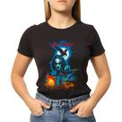 Camiseta Baby Look Feminina O Corvo Halloween 100% Algodão