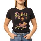 Camiseta Baby Look Feminina Rap Tupac Linda
