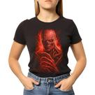 Camiseta Baby Look Feminina Stranger Things Devorador Mentes Camiseta Baby Look Feminina Stranger Things Devorador Mentes