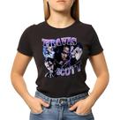 Camiseta Baby Look Feminina Travis Scotte 100% Algodao Linda