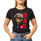 Camiseta Baby Look Feminina Tupac Algodao Mode3