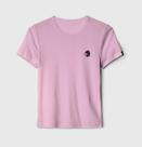 Camiseta Baby look Wiser 100% Algodão Rosa Bordada - Índio Camiseta Baby look Wiser 100% Algodão Rosa Bordada - Índio