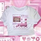Camiseta Baby Tee Com Estampa De Gato Harajuku, Estilo Gótico Punk, Slim Fit, Top Cropped Y2K Camiseta Baby Tee Com Estampa De Gato Harajuku, Estilo Gótico Punk, Slim Fit, Top Cropped Y2K