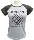 Camiseta Babylook Arcade Fire Feminina Camiseta Babylook Arcade Fire Feminina