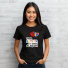 Camiseta Babylook Autismo Consciente Autista Algodão Plus
