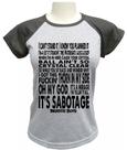 Camiseta Babylook Beastie Boys Sabotage Camiseta Babylook Beastie Boys Sabotage