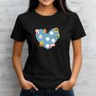 Camiseta babylook estampa festa junina arraiá na escola coração com desenhos camisa plus size
