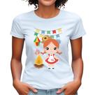 Camiseta babylook estampa junina arraiá personalizado camisa tshirt feminina blusa caipira