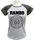 Camiseta Babylook John Rambo First Blood 1982