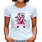 Camiseta Babylook Outubro Rosa Laço Se Cuide Toque Câncer de Mama blusa plus size mulher feminina
