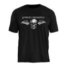 Camiseta Banda Avenged Sevenfold Masculina Stamp 100 Algodão Rock Estampada