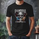 Camiseta Banda Black Pantera Edição Caveira Com Guitarras Camiseta Banda Black Pantera Edição Caveira Com Guitarras