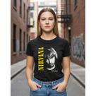 Camiseta Banda Nirvana Retrato Kurt Cobain Baby Look