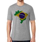 Camiseta Bandeira Brasil Mapa - Foca na Moda