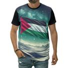 Camiseta Bandeira Palestina País Oriente Médio Jerusalém