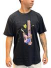 Camiseta banks preguiça pipeira - preto