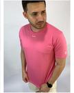 Camiseta basic Masculina rosa sorvete